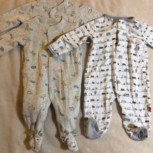 Long Sleeve Baby Onesie - 3pk